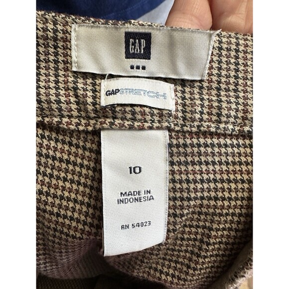 Gap Size 10 Houndstooth Wide Leg Pants E26 - Picture 6 of 7